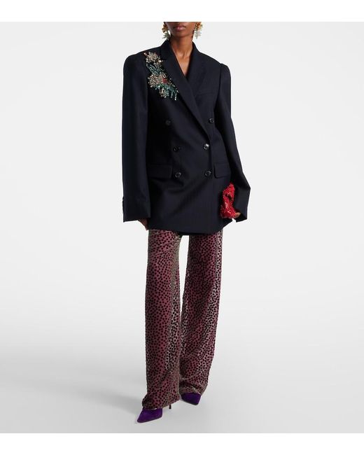 Gianvito Rossi Purple Pointy 95 Suede Pumps