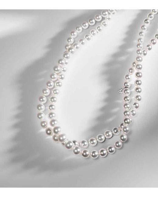 Mikimoto White 18Kt Necklace With Pearls