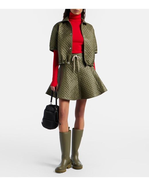 Moncler Green Cropped Jacket