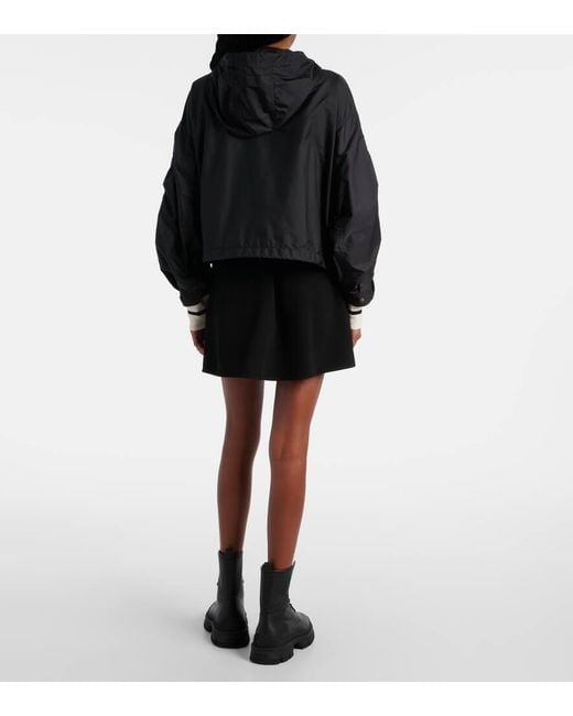 Moncler Black Regenmantel Vizille