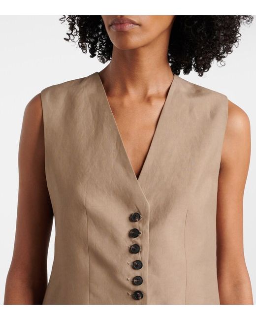 Rohe Natural Single-Breasted Vest