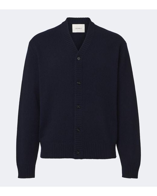 Lisa Yang Blue Fenris Cashmere Cardigan for men