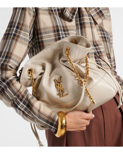 Saint Laurent Natural Small Jamie Shoulder Bag