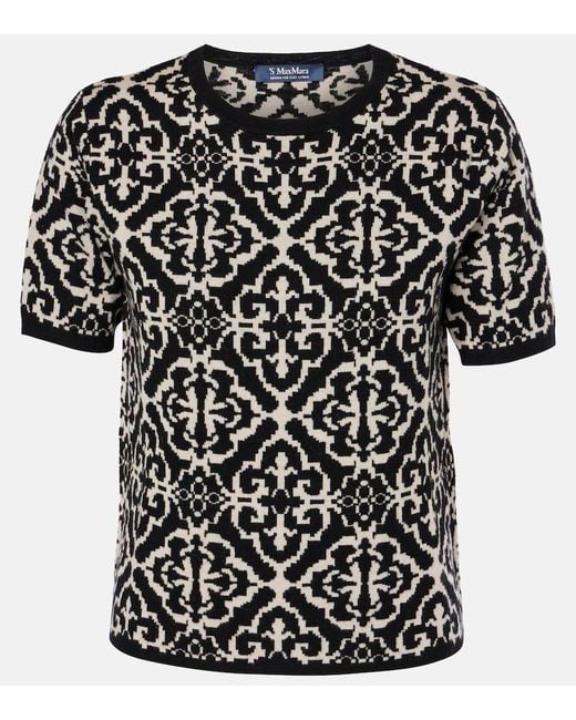 Max Mara Black Pullover Gerarda Aus Wolle Und Kaschmir