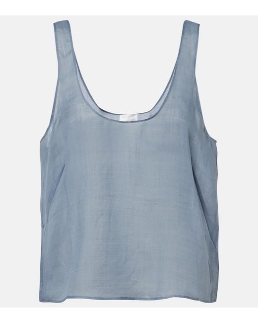 Leset Blue Niko Ramie Top