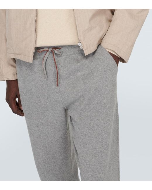 Pantalones deportivos Merano de cachemir Loro Piana de hombre de color Gray