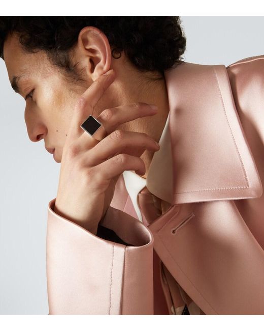 Dries Van Noten Ring in Black für Herren