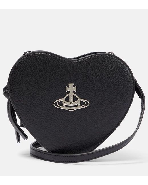 Vivienne Westwood Black Louise Small Leather Crossbody Bag