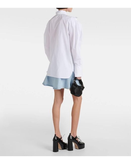 Blusa in popeline di cotone di Nina Ricci in White