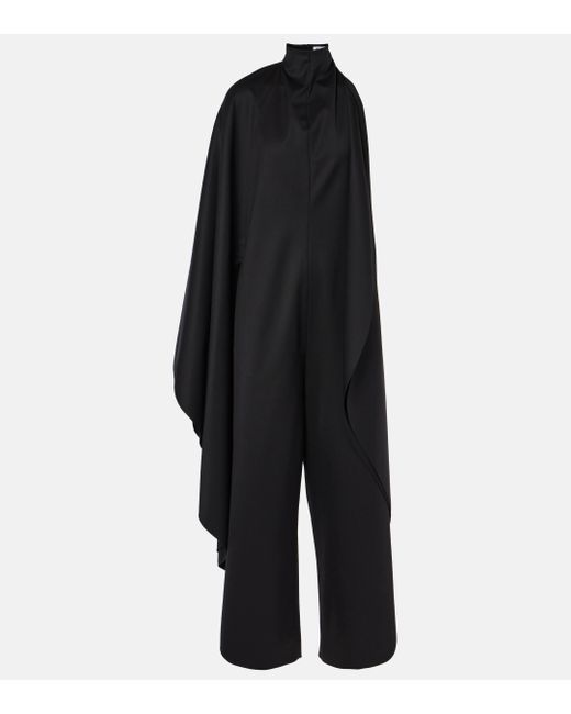 Alaïa Black Open-Back Wool Grain De Poudre Jumpsuit