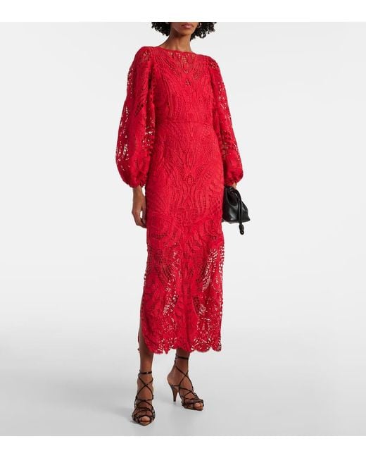 Abito Lungo Nature di Farm Rio in Red