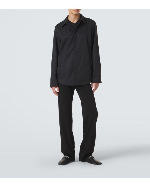 Gucci Blue Gg Shirt for men