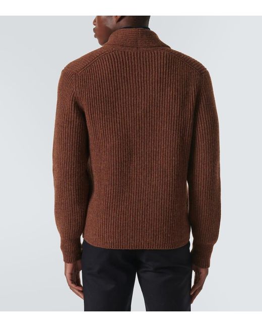 Cardigan De Lana Virgen Loro Piana de hombre de color Brown