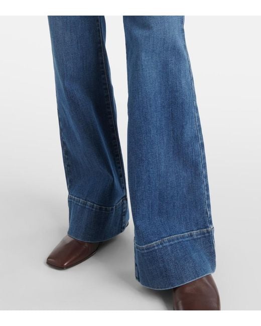 AG Jeans Blue Vicky Flared Jeans