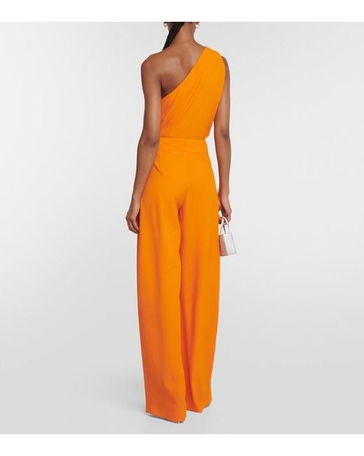 The Sei Orange Pleated Wide-Leg Pants