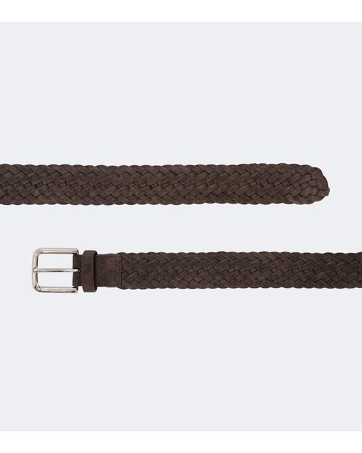 Church's Brown Castoro Braided Suede Belt for men