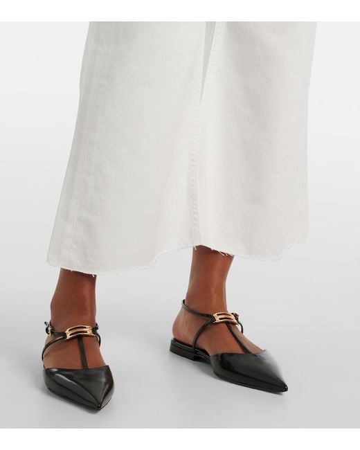 Victoria Beckham White Straight Jeans