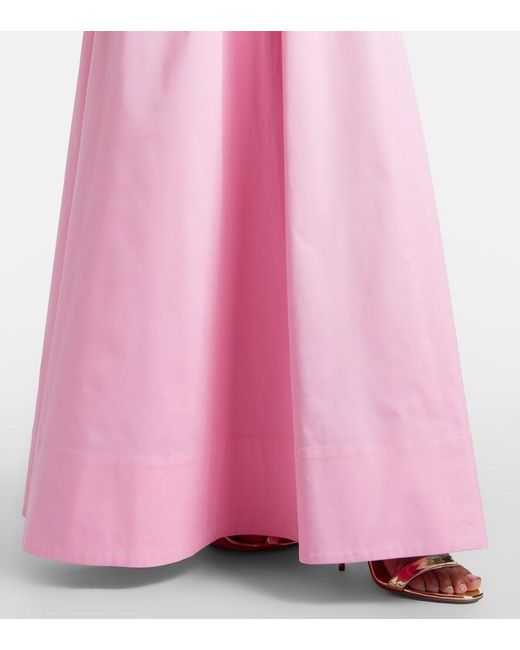Rebecca Vallance Pink Dianthe Off-Shoulder Bustier Gown