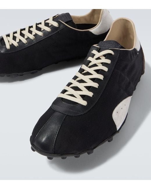 Sneakers Sprinters Con Pelle di Maison Margiela in Black da Uomo