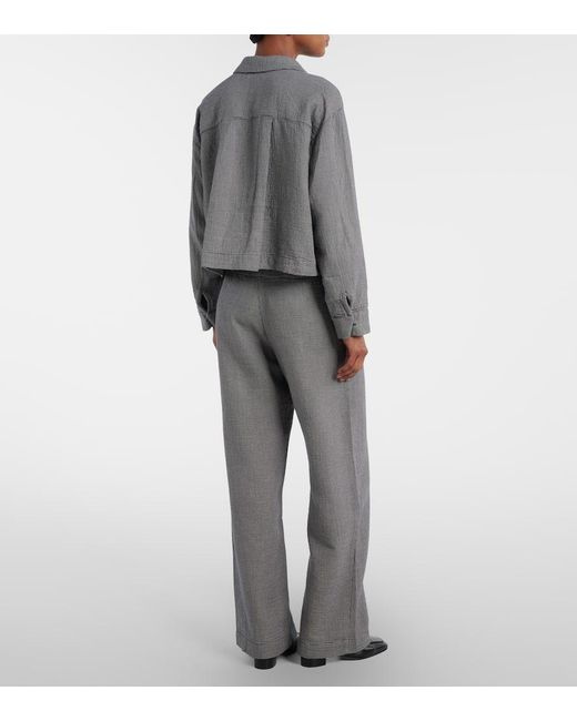 Velvet Gray Weite Hose Braylen Aus Baumwolle