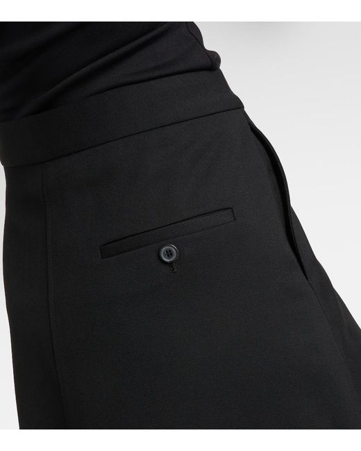 Wardrobe NYC Black Virgin Wool Midi Skirt