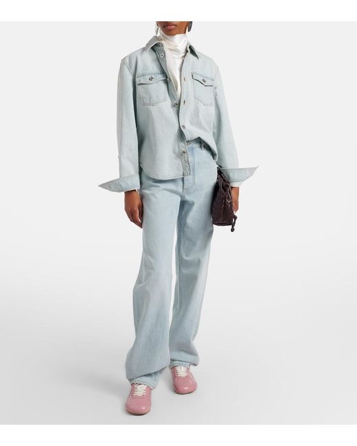 Bottega Veneta Pink Orbit Flash Leather Sneakers