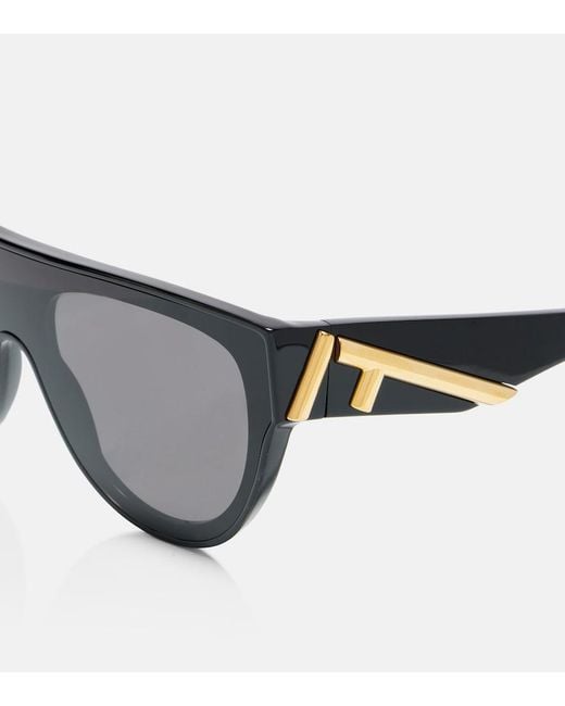 Fendi Brown First Flat-Top Sunglasses