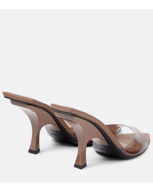 The Attico Brown Ester Pvc Mules