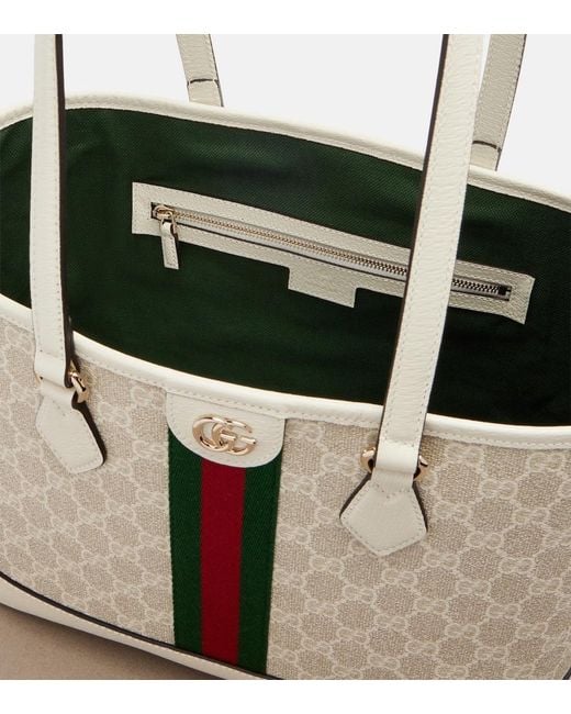 Shopper Ophidia Gg Medium di Gucci in White