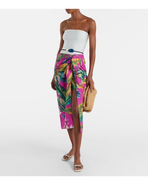 Farm Rio Pink Pareo Tropicalia Aus Baumwolle