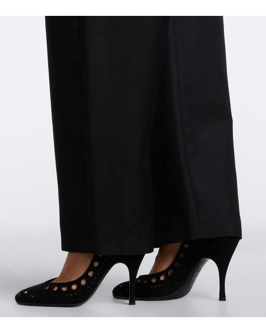 Alaïa Black Vienne Suede Pumps
