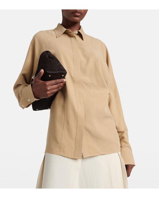 Totême  Natural Silk Poplin Shirt