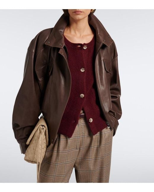 arch4 Purple Rosanna Cashmere Cardigan