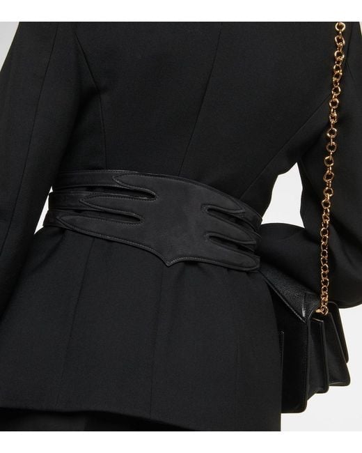 Cinturon Multiple De Piel Alaïa de color Black