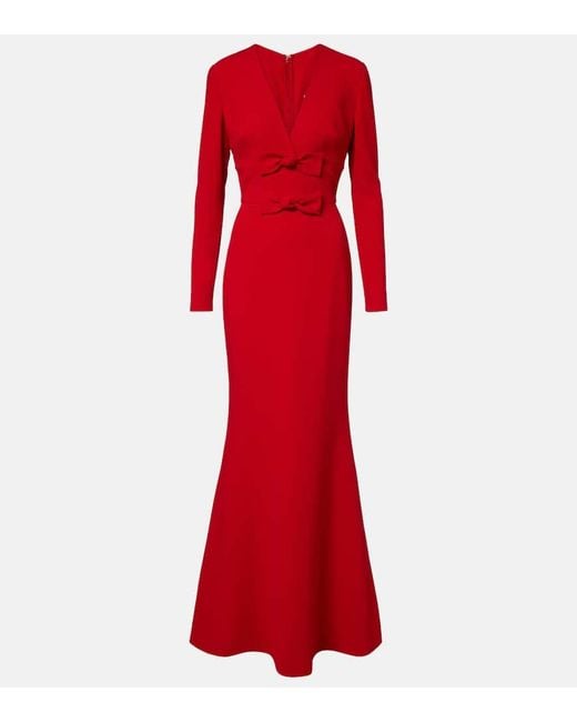 Vestido De Fiesta De Cady Con Lazo Elie Saab de color Red