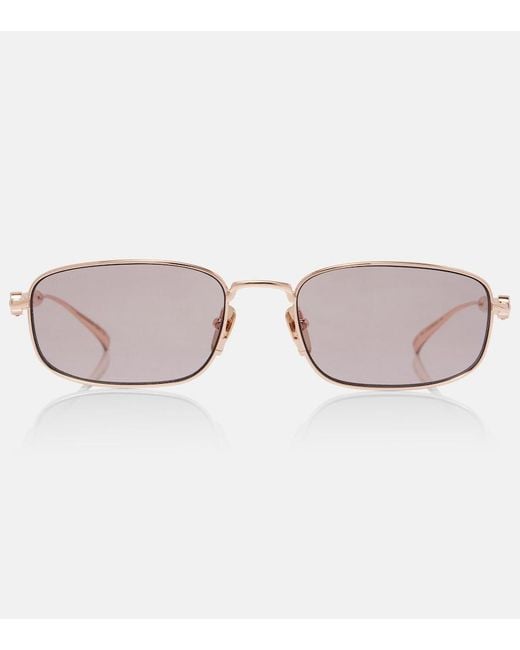 Gucci Brown Bamboo Rectangular Sunglasses