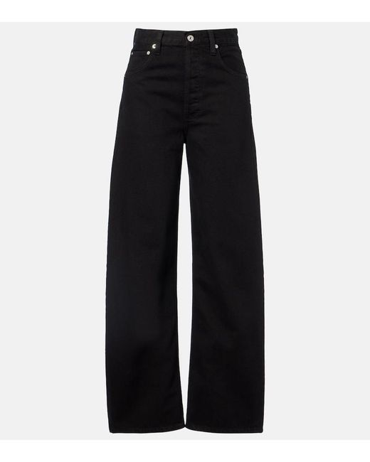 Citizens of Humanity Black Ayla High-Rise Wide-Leg Jeans