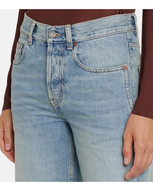 Saint Laurent Blue Neo '90S Wide-Leg Jeans