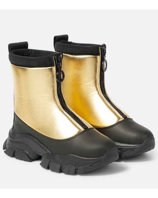Goldbergh Black Glint Metallic Snow Boots