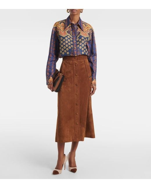 Manolo Blahnik Brown Capcour Suede Pumps