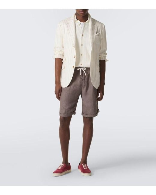 Brunello Cucinelli Red Suede Sneakers for men