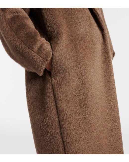 Max Mara Brown Giorgia Alpaca And Wool-Blend Coat