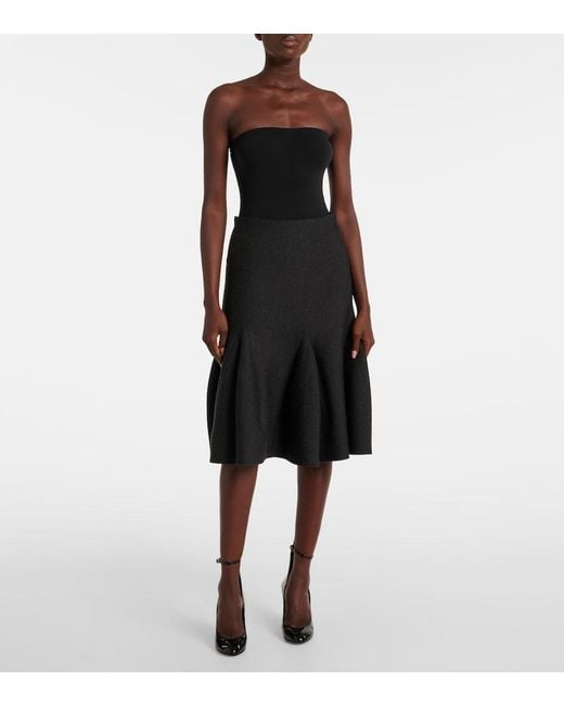 Alaïa Black Strapless Bustier Bodysuit