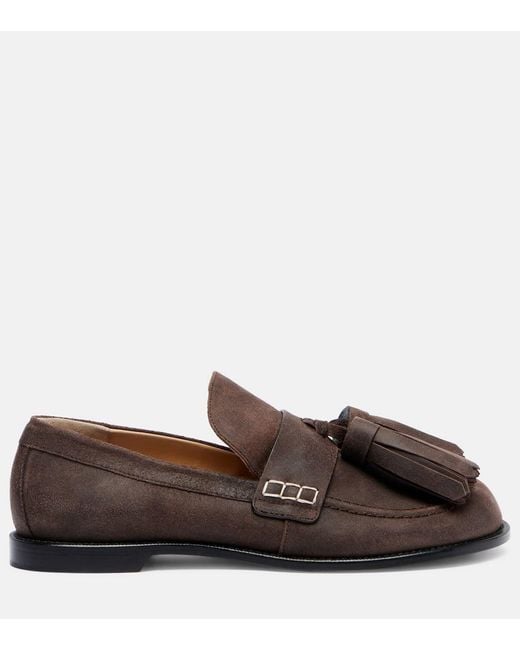 J.W. Anderson Brown Suede Loafers
