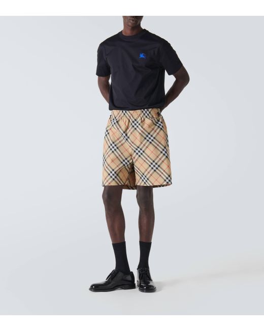 Burberry Natural Check Bermuda Shorts for men