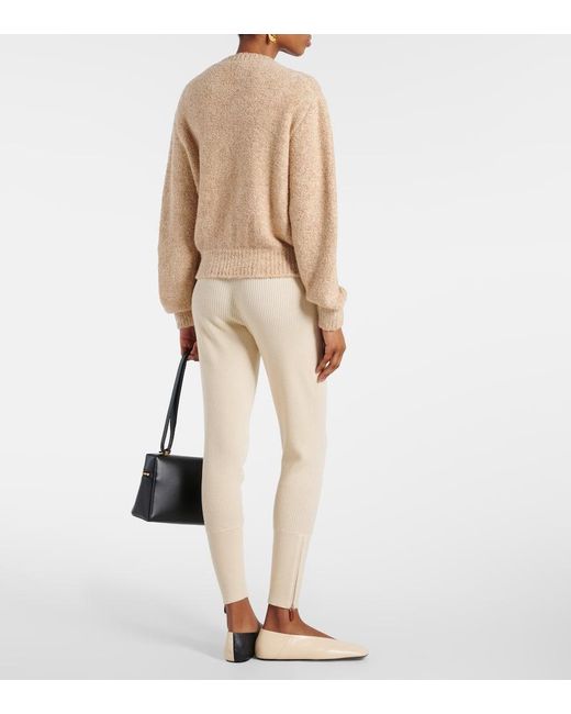 Loro Piana Natural Cocooning Silk, Cashmere, And Linen Sweater