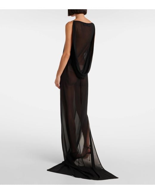 Jacquemus Gray The Ameno Silk-blend Gown