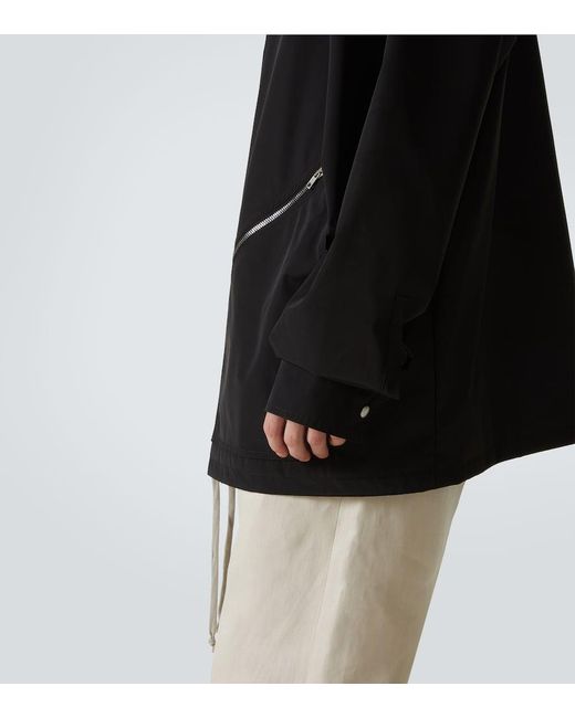 Rick Owens Black Tour Technical Overshirt for men
