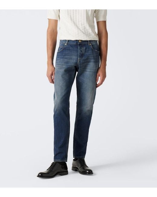 Dolce & Gabbana Blue Straight Jeans for men
