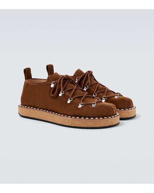 Chaussures Rivet En Daim Loewe pour homme en coloris Brown